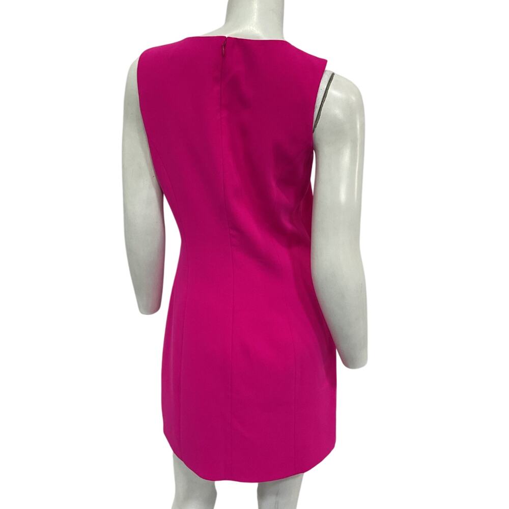 Amanda Uprichard Sleek Hot Pink Puzzle Dress Size S - Picture 3 of 6